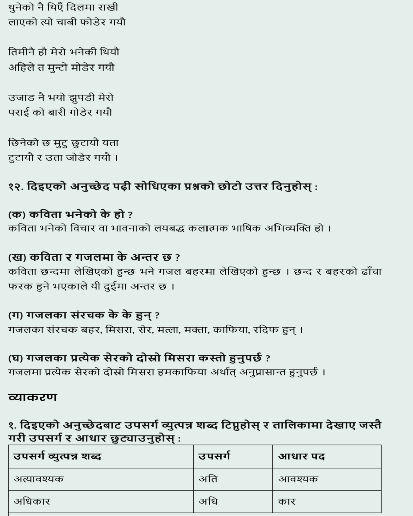 Nepali chapter 7